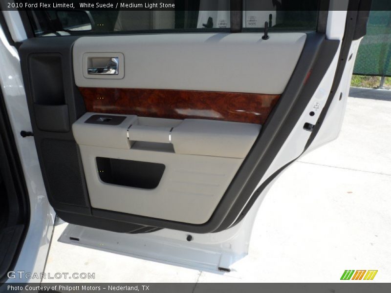 White Suede / Medium Light Stone 2010 Ford Flex Limited