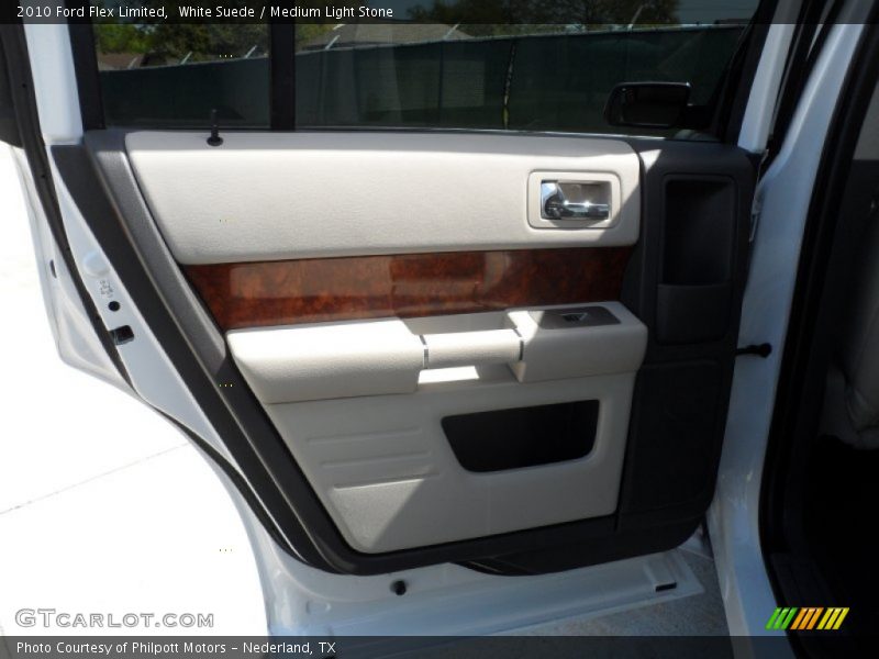White Suede / Medium Light Stone 2010 Ford Flex Limited