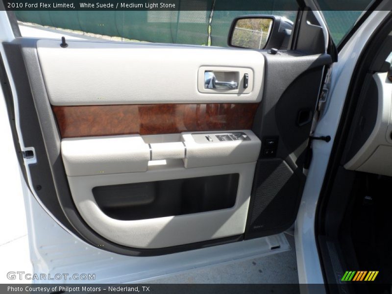 White Suede / Medium Light Stone 2010 Ford Flex Limited