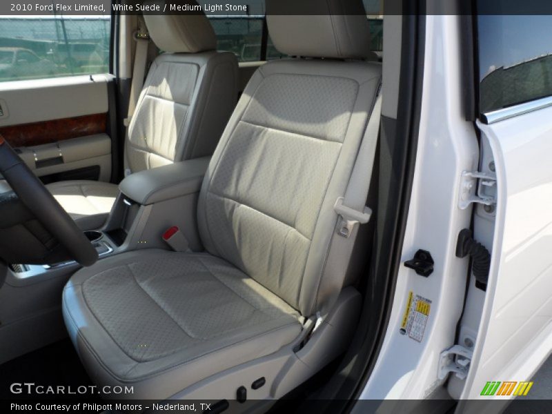 White Suede / Medium Light Stone 2010 Ford Flex Limited