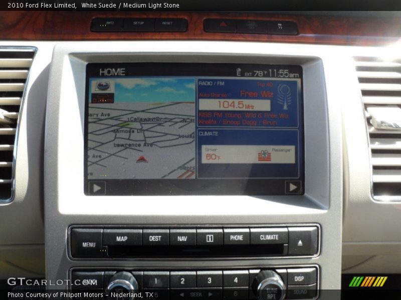 White Suede / Medium Light Stone 2010 Ford Flex Limited