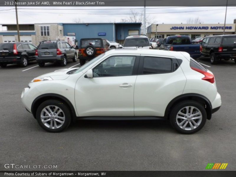 White Pearl / Black/Silver Trim 2012 Nissan Juke SV AWD