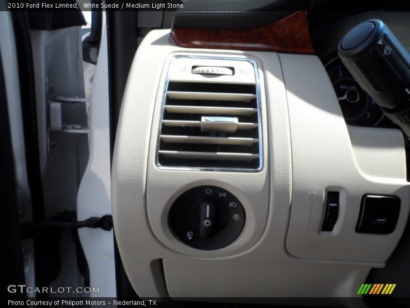 White Suede / Medium Light Stone 2010 Ford Flex Limited