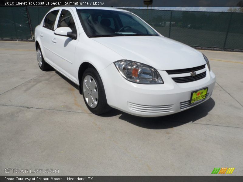 Summit White / Ebony 2010 Chevrolet Cobalt LT Sedan