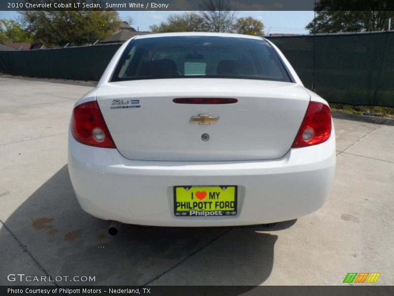 Summit White / Ebony 2010 Chevrolet Cobalt LT Sedan
