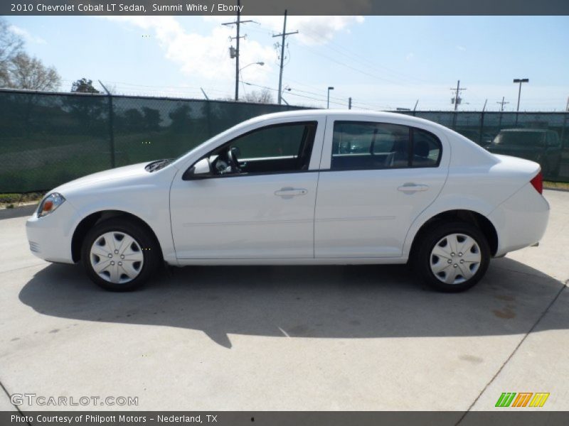 Summit White / Ebony 2010 Chevrolet Cobalt LT Sedan