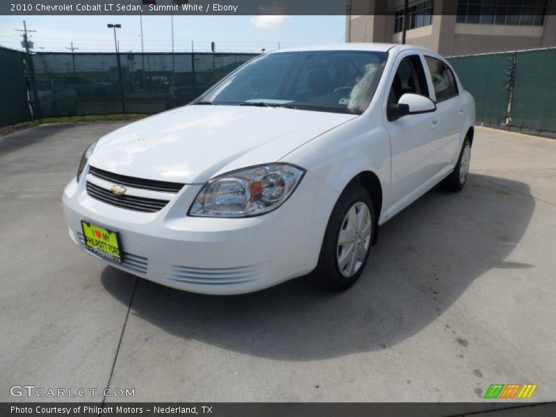 Summit White / Ebony 2010 Chevrolet Cobalt LT Sedan