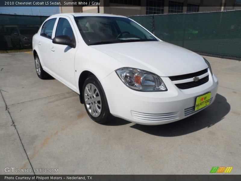 Summit White / Gray 2010 Chevrolet Cobalt LS Sedan