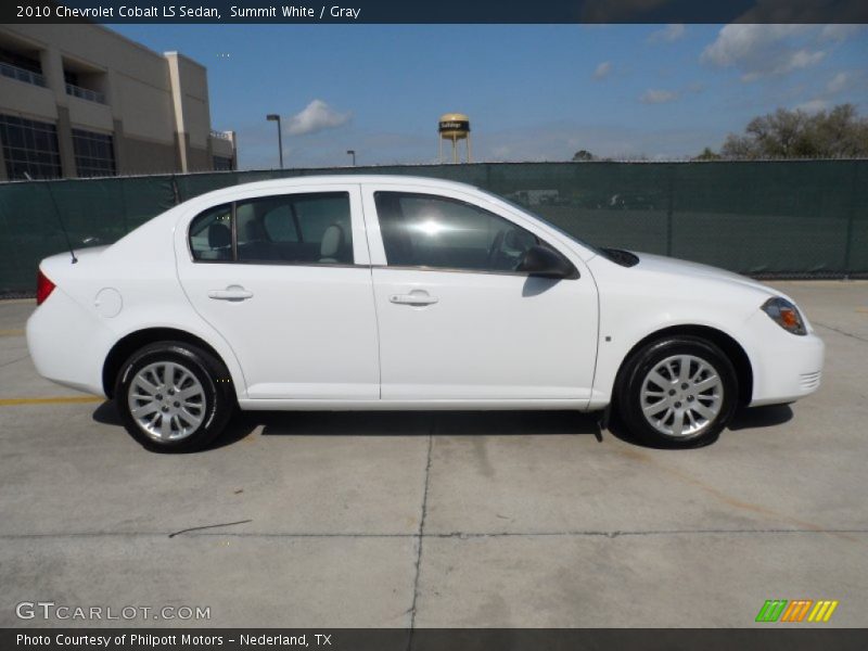 Summit White / Gray 2010 Chevrolet Cobalt LS Sedan