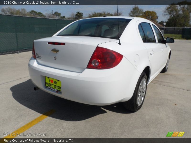 Summit White / Gray 2010 Chevrolet Cobalt LS Sedan