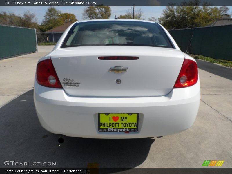 Summit White / Gray 2010 Chevrolet Cobalt LS Sedan