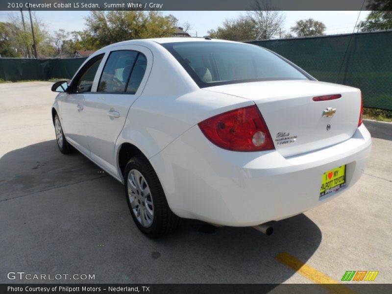 Summit White / Gray 2010 Chevrolet Cobalt LS Sedan