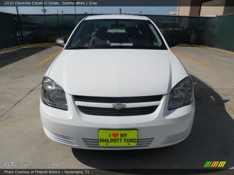 Summit White / Gray 2010 Chevrolet Cobalt LS Sedan