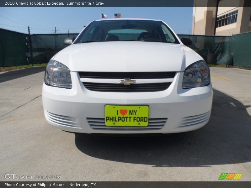 Summit White / Gray 2010 Chevrolet Cobalt LS Sedan