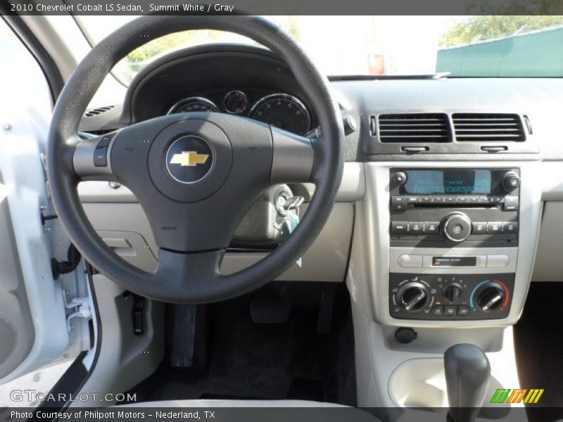 Summit White / Gray 2010 Chevrolet Cobalt LS Sedan