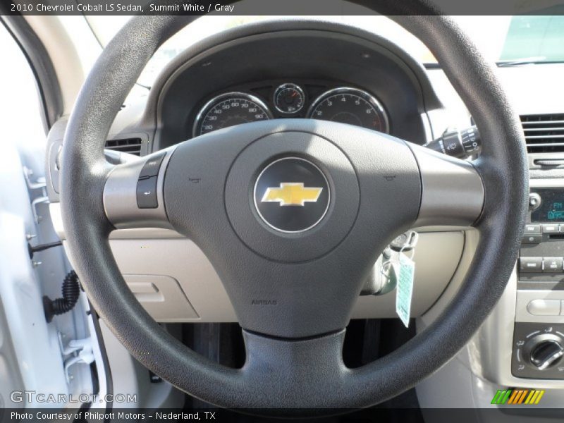 Summit White / Gray 2010 Chevrolet Cobalt LS Sedan
