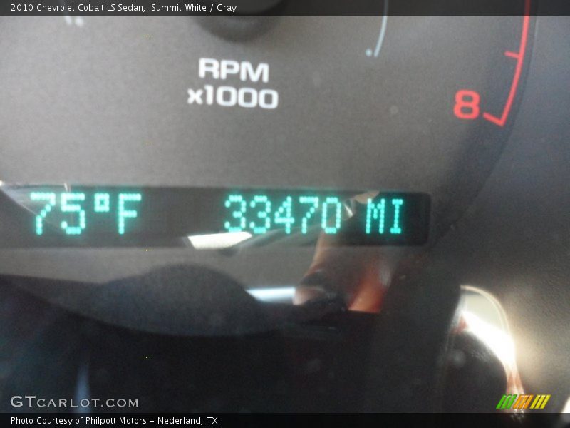 Summit White / Gray 2010 Chevrolet Cobalt LS Sedan