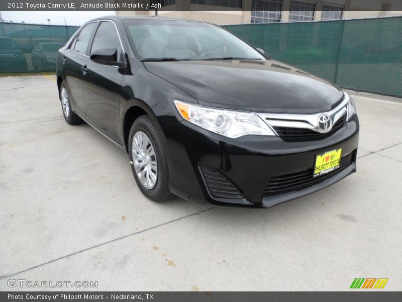 Attitude Black Metallic / Ash 2012 Toyota Camry LE