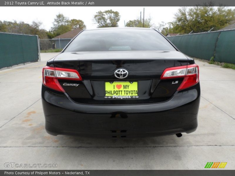 Attitude Black Metallic / Ash 2012 Toyota Camry LE