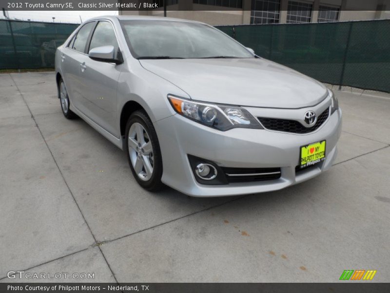 Classic Silver Metallic / Black 2012 Toyota Camry SE