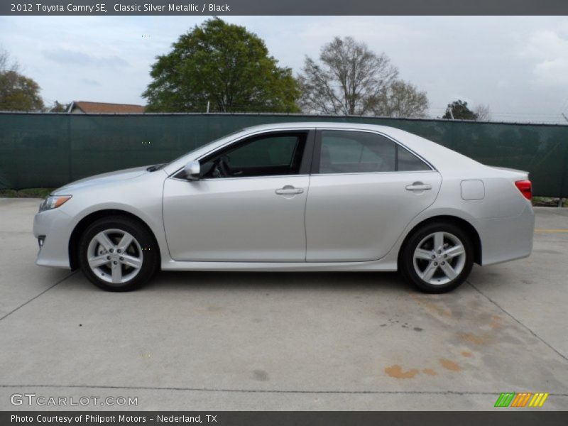 Classic Silver Metallic / Black 2012 Toyota Camry SE