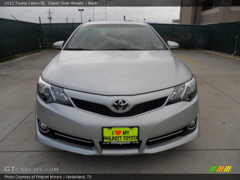Classic Silver Metallic / Black 2012 Toyota Camry SE