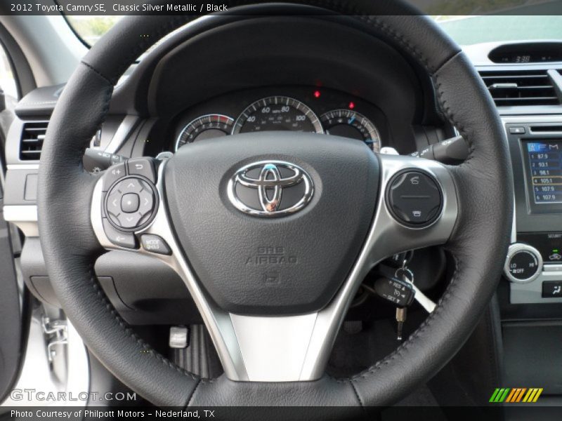 Classic Silver Metallic / Black 2012 Toyota Camry SE
