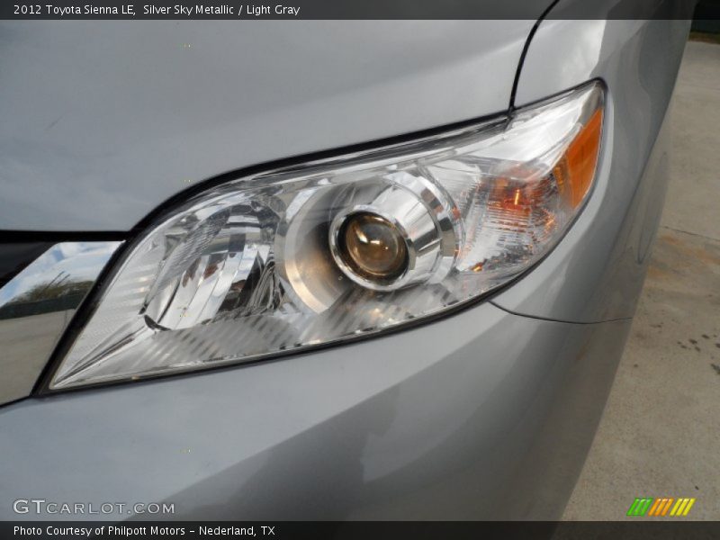Silver Sky Metallic / Light Gray 2012 Toyota Sienna LE