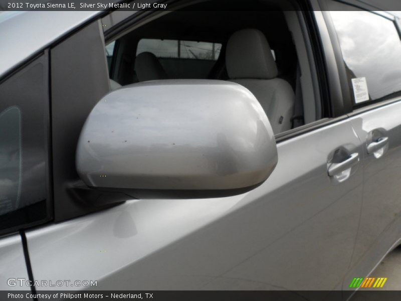 Silver Sky Metallic / Light Gray 2012 Toyota Sienna LE