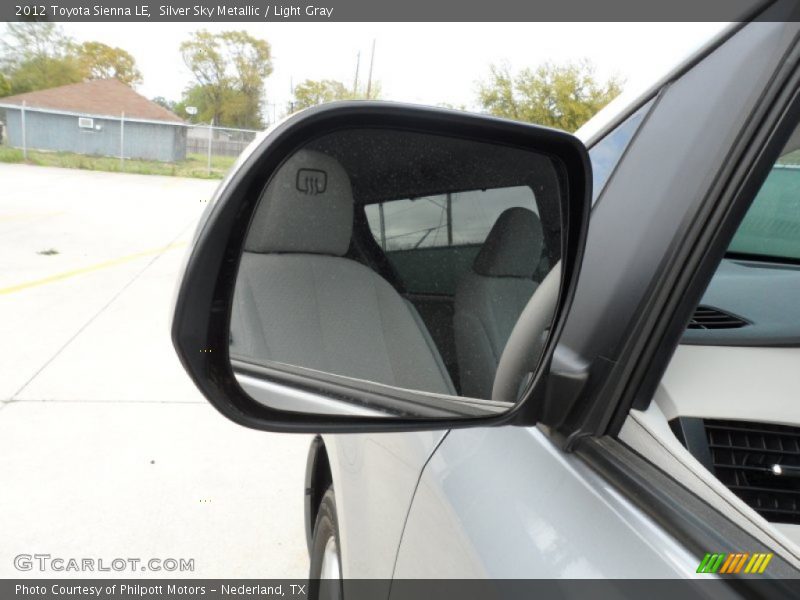 Silver Sky Metallic / Light Gray 2012 Toyota Sienna LE