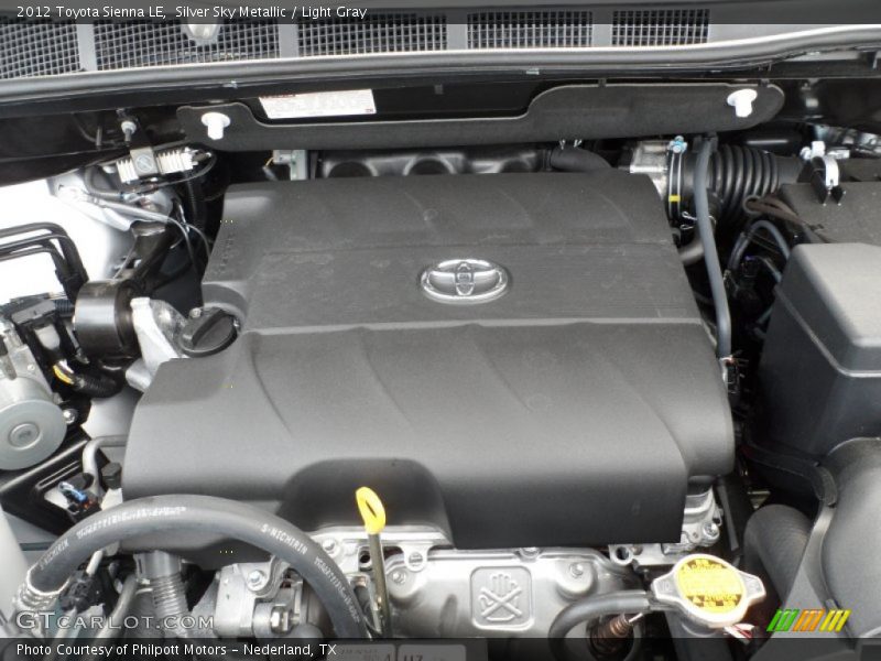 Silver Sky Metallic / Light Gray 2012 Toyota Sienna LE