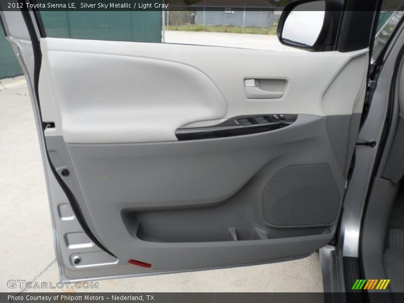Silver Sky Metallic / Light Gray 2012 Toyota Sienna LE