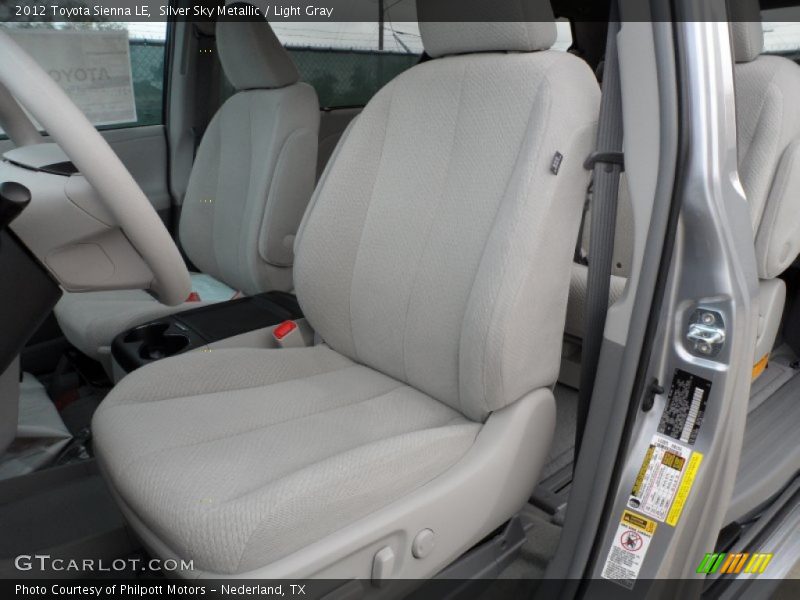 Silver Sky Metallic / Light Gray 2012 Toyota Sienna LE