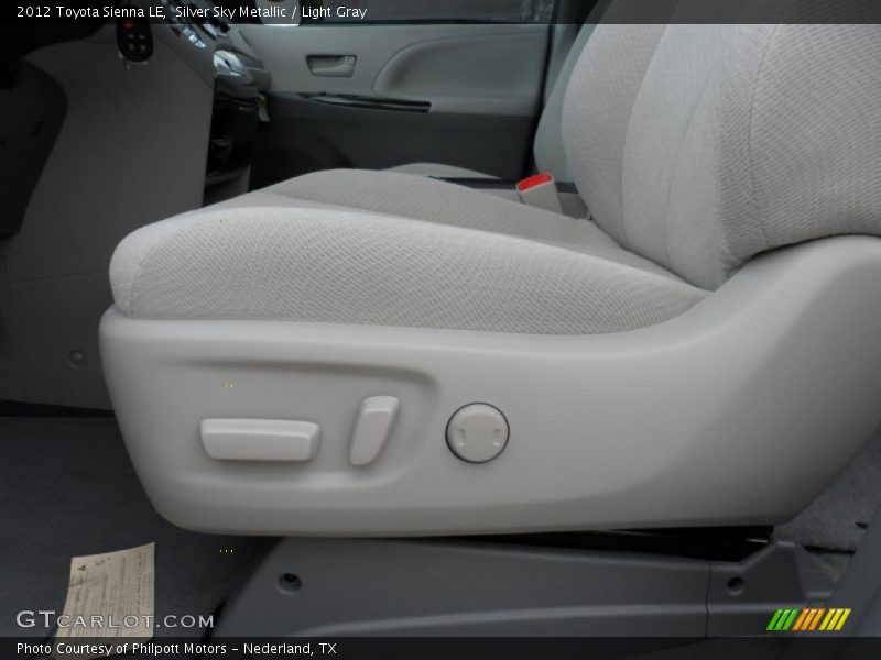 Silver Sky Metallic / Light Gray 2012 Toyota Sienna LE
