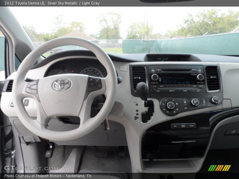 Silver Sky Metallic / Light Gray 2012 Toyota Sienna LE
