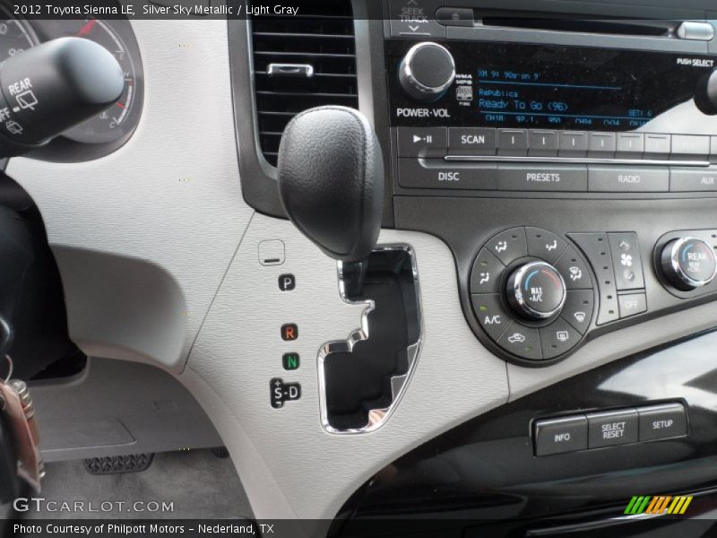 Silver Sky Metallic / Light Gray 2012 Toyota Sienna LE