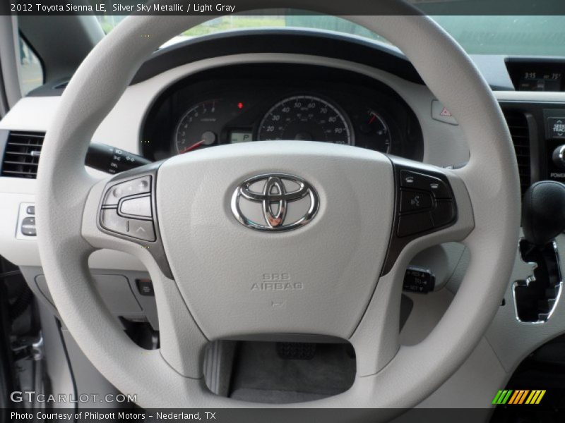Silver Sky Metallic / Light Gray 2012 Toyota Sienna LE