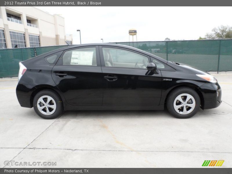 Black / Bisque 2012 Toyota Prius 3rd Gen Three Hybrid