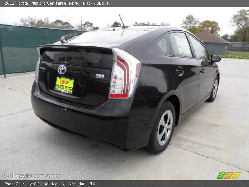 Black / Bisque 2012 Toyota Prius 3rd Gen Three Hybrid