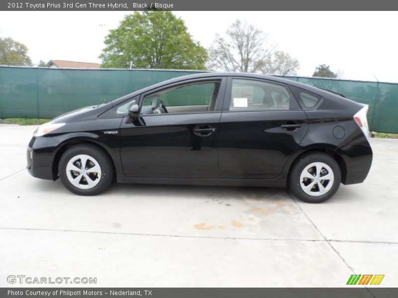 Black / Bisque 2012 Toyota Prius 3rd Gen Three Hybrid