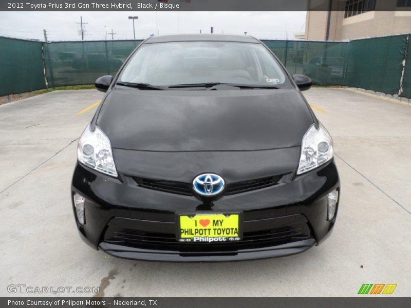Black / Bisque 2012 Toyota Prius 3rd Gen Three Hybrid