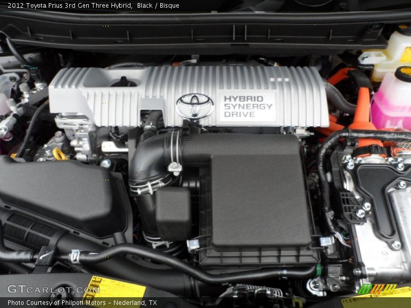 Black / Bisque 2012 Toyota Prius 3rd Gen Three Hybrid