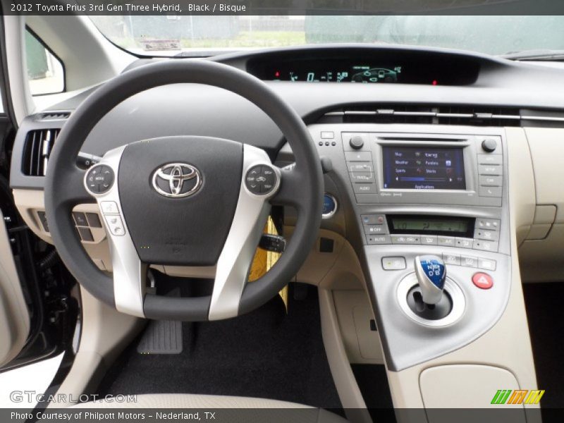Black / Bisque 2012 Toyota Prius 3rd Gen Three Hybrid