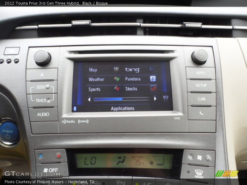 Black / Bisque 2012 Toyota Prius 3rd Gen Three Hybrid