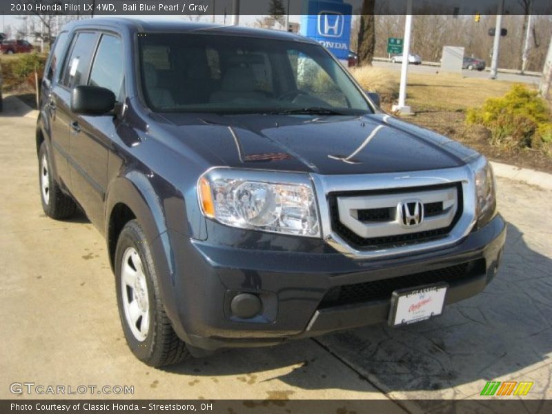 Bali Blue Pearl / Gray 2010 Honda Pilot LX 4WD