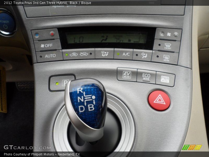 Black / Bisque 2012 Toyota Prius 3rd Gen Three Hybrid