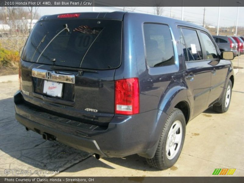 Bali Blue Pearl / Gray 2010 Honda Pilot LX 4WD