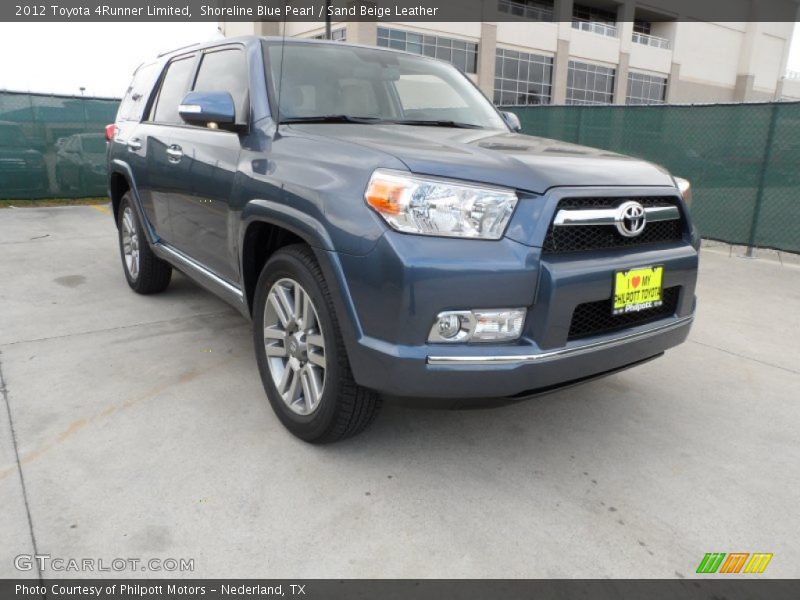Shoreline Blue Pearl / Sand Beige Leather 2012 Toyota 4Runner Limited