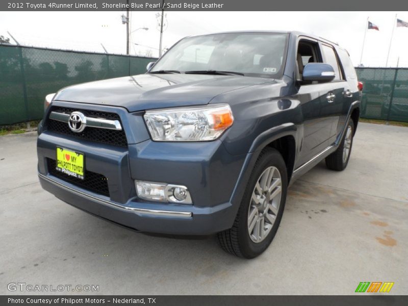 Shoreline Blue Pearl / Sand Beige Leather 2012 Toyota 4Runner Limited