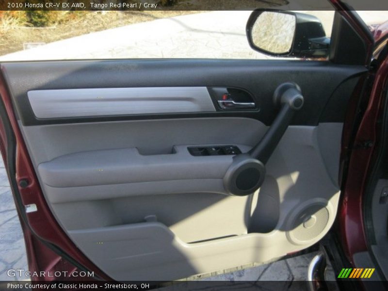 Tango Red Pearl / Gray 2010 Honda CR-V EX AWD